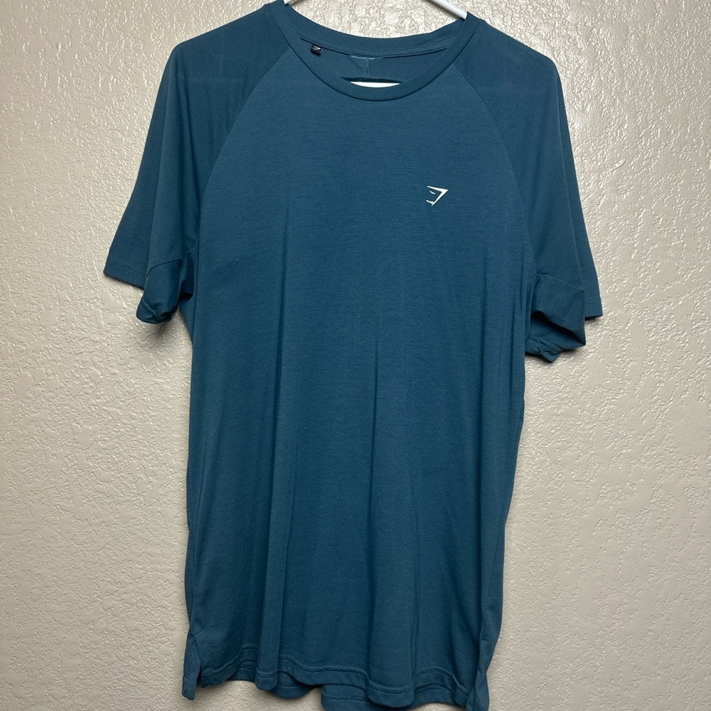 Gymshark Men's Blue Short Sleeve Tee